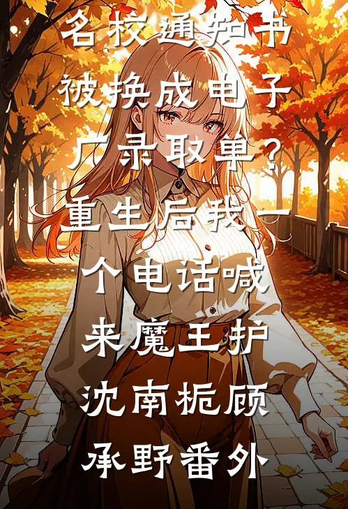 名校通知书被换成电子厂录取单？重生后我一个电话喊来魔王护沈南栀顾承野番外